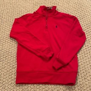 Like new - Polo size 6 half zip RED